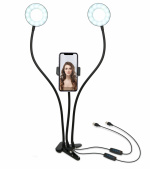 United VBL2177 Dubbele Ringlamp met Mobiele Houder United VBL2177 Dubbele Ringlamp met Mobiele Houder