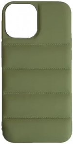 Puffer hoesje voor iPhone 14 Plus, groen