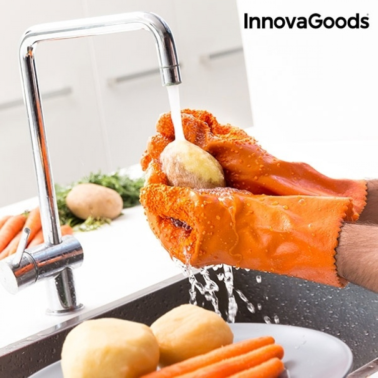 InnovaGoods Schoonmaakhandschoenen voor groenten InnovaGoods Schoonmaakhandschoenen voor groenten