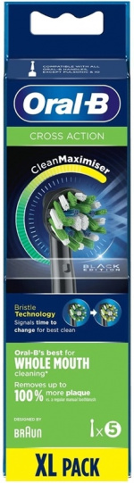 Oral-B Cross Action Svart 5-Pack