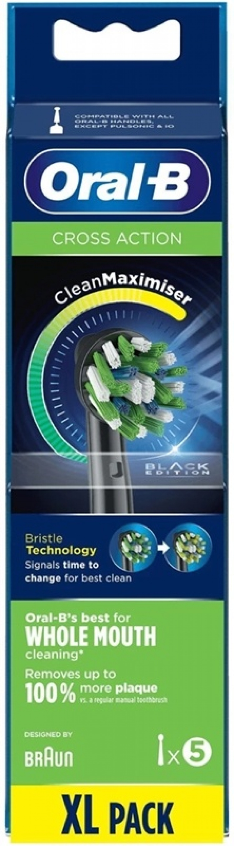 Oral-B Cross Action Svart 5-Pack