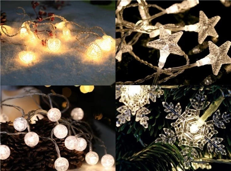 DAY 10 LED-lichtsnoer op batterijen, 1,2 m