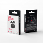 Maxlife Home Office kabelopbergset 3x1 gaten zwart