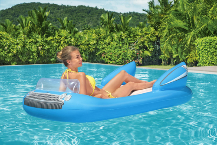 Bestway Bad- en zwembadenmatras, Blue Classic Convertible 180x94cm