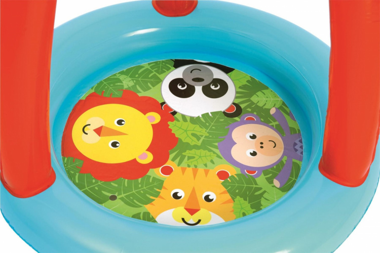 Bestway Fisher Price Opblaasbaar kinderzwembad / Ballenbak met dierenthema