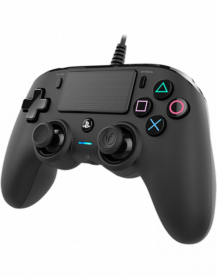 Nacon Wired Compact Kontroll, Svart (PS4)