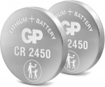 GP Knoopcel Lithium CR2450, 2-pak GP Knoopcel Lithium CR2450, 2-pak