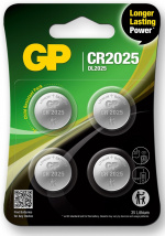 GP Knoopcel Lithium CR2025, 4-pak GP Knoopcel Lithium CR2025, 4-pak