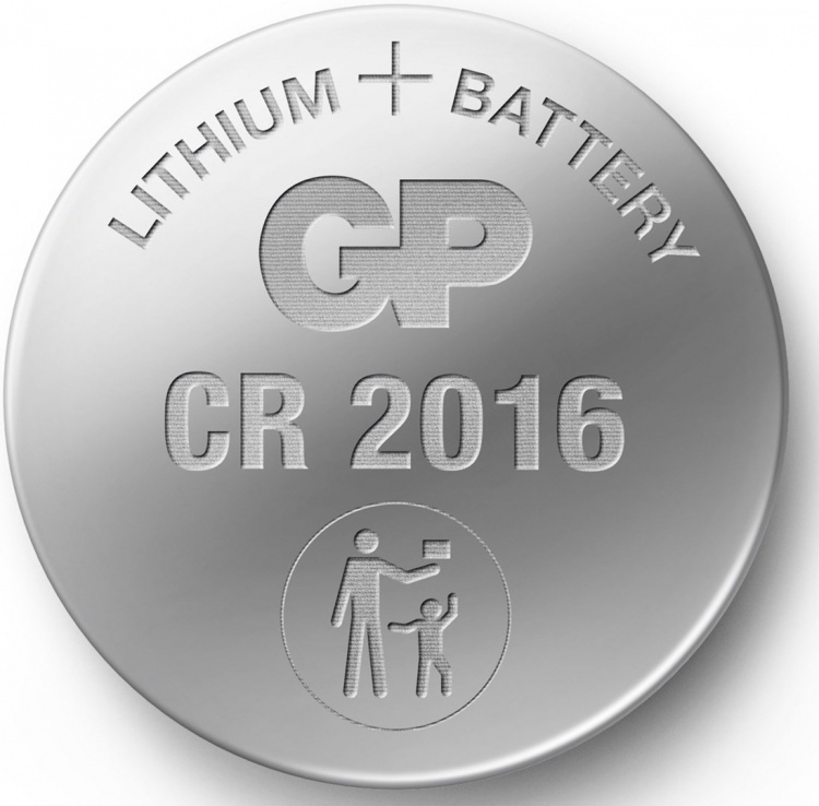 GP Knoopcel Lithium CR2016, 4 stuks
