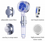 Herzberg Turbo Duschhuvud, Mattblå Herzberg Turbo Duschhuvud, Mattblå