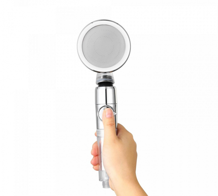 Herzberg Turbo Duschhuvud, Mattblå Herzberg Turbo Duschhuvud, Mattblå