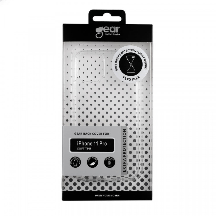 GEAR Mobile Cover Transparent TPU iPhone 11 PRO GEAR Mobile Cover Transparent TPU iPhone 11 PRO