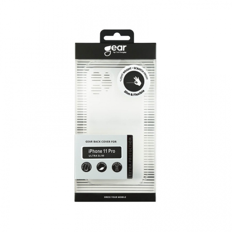 GEAR Mobile Cover Ultraslim White Semitransparent iPhone 11 PRO GEAR Mobile Cover Ultraslim White Semitransparent iPhone 11 PRO
