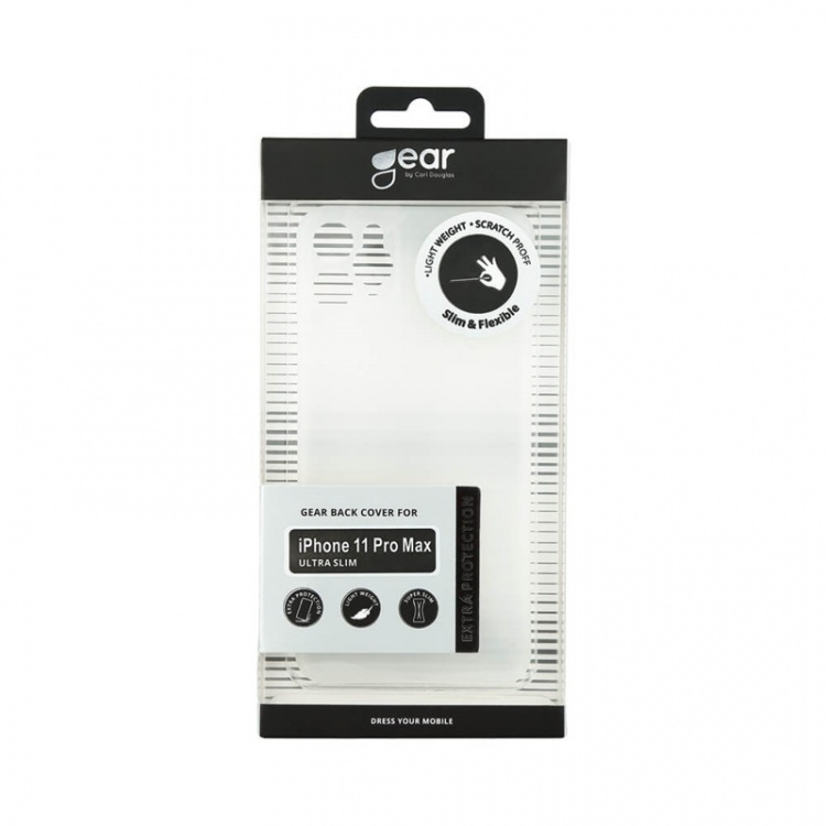 GEAR Mobile Cover Ultraslim White Semitransparent iPhone 11 PRO MAX GEAR Mobile Cover Ultraslim White Semitransparent iPhone 11 PRO MAX