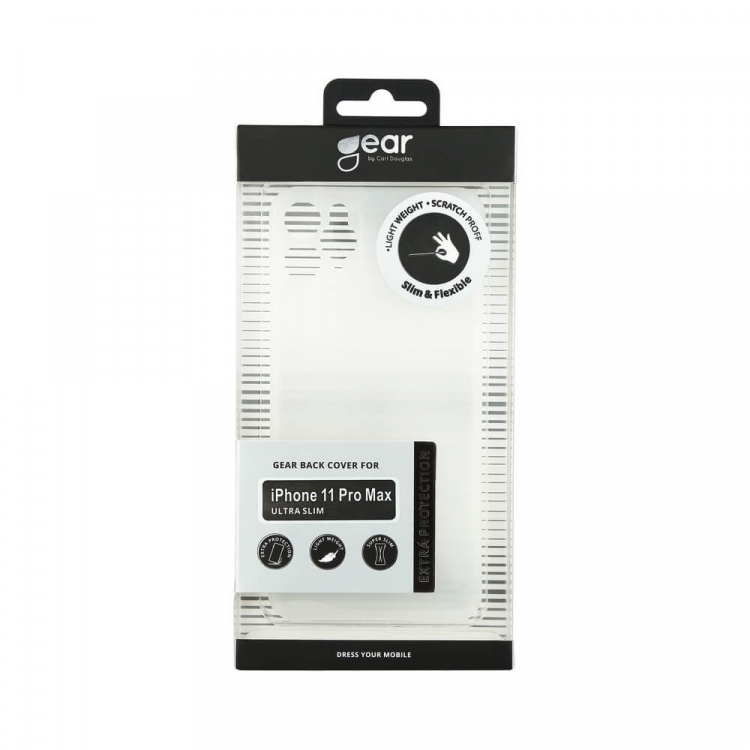 GEAR Mobile Cover Ultraslim White Semitransparent iPhone 11 PRO MAX GEAR Mobile Cover Ultraslim White Semitransparent iPhone 11 PRO MAX