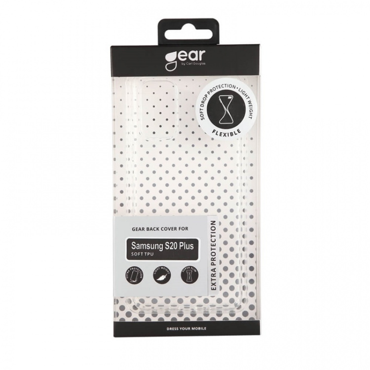 GEAR Mobile Cover Transparent TPU Samsung Galaxy S20 Plus