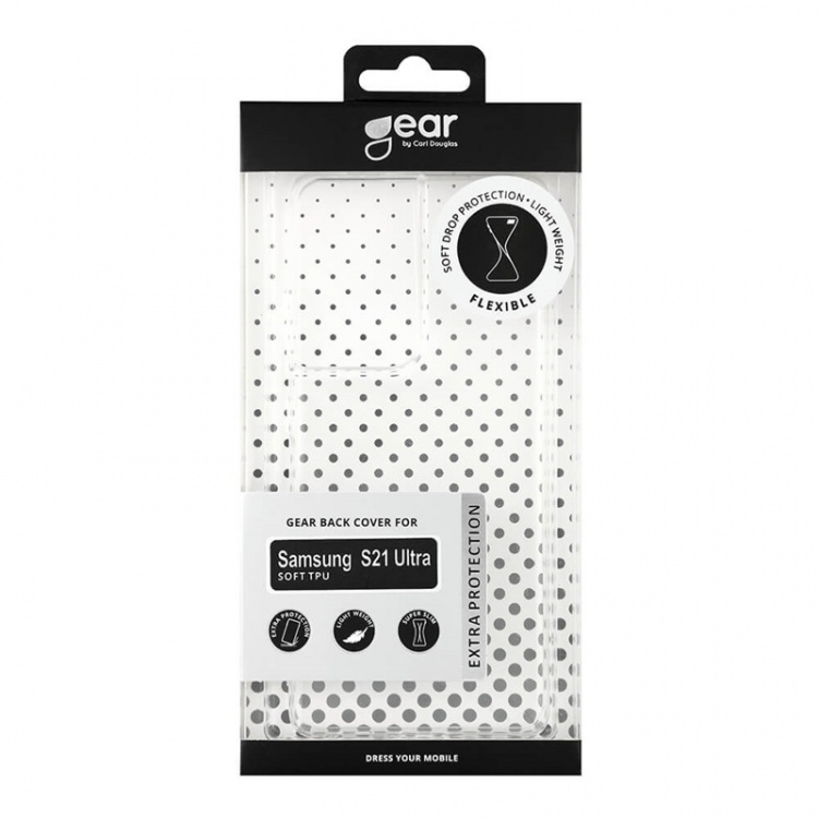 GEAR Mobilecover Transparent TPU Samsung S21 Ultra GEAR Mobilecover Transparent TPU Samsung S21 Ultra