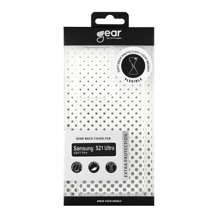 GEAR Mobilecover Transparent TPU Samsung S21 Ultra GEAR Mobilecover Transparent TPU Samsung S21 Ultra