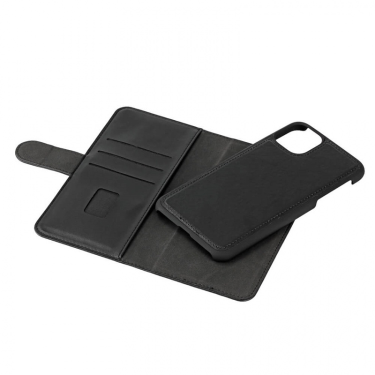 GEAR Wallet Black 3 Cardpockets iPhone 11 PRO MAX 2in1 Magnetcover