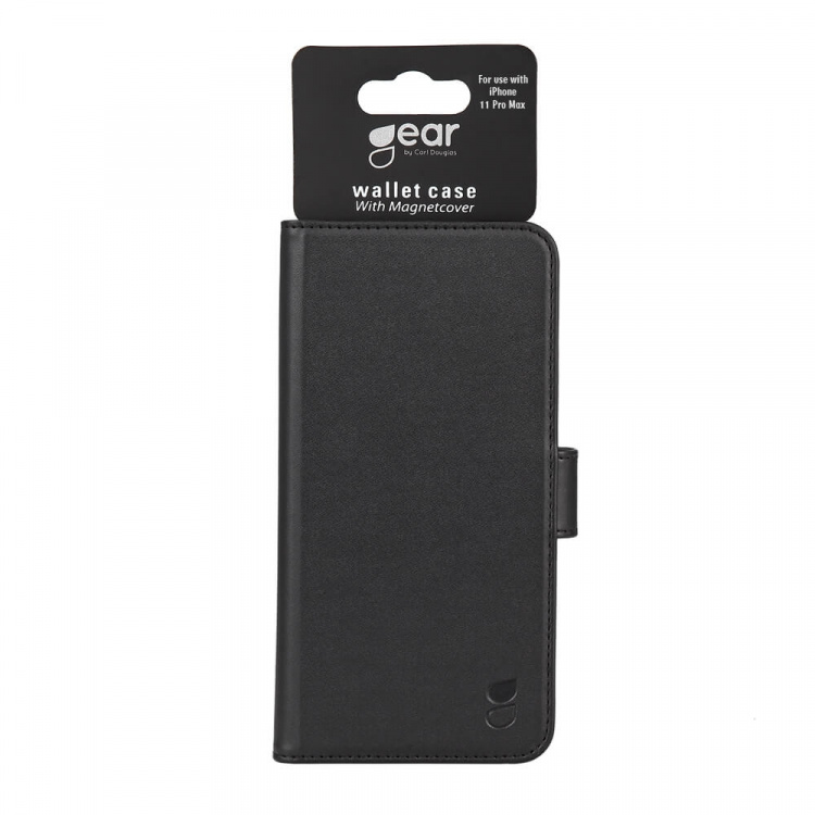 GEAR Wallet Black 3 Cardpockets iPhone 11 PRO MAX 2in1 Magnetcover
