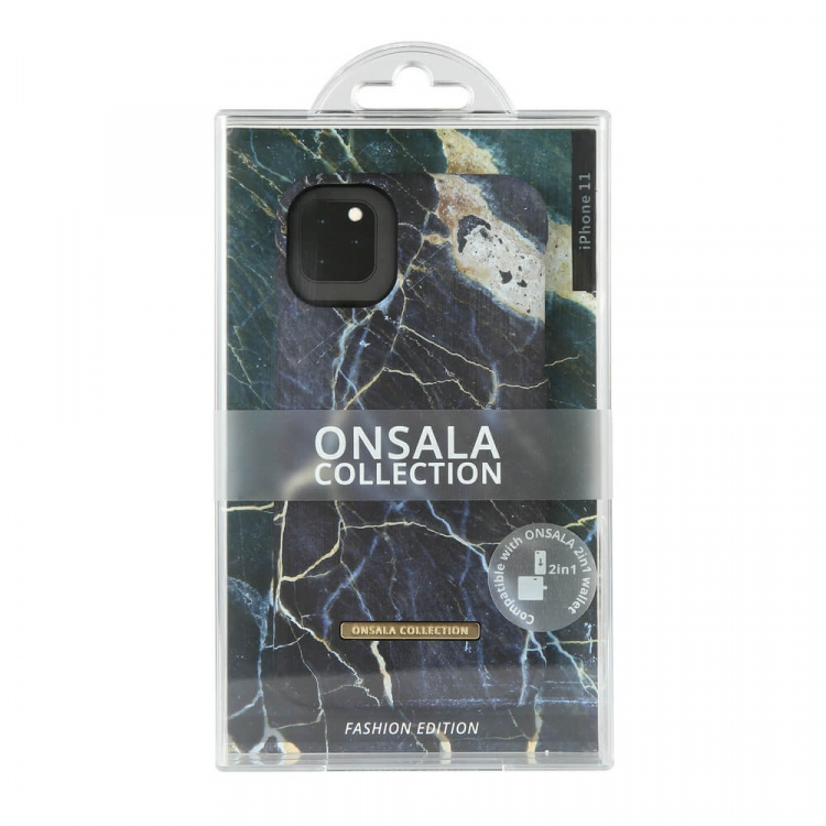 ONSALA COLLECTION Mobile Cover Soft Black Galaxy Marble iPhone 11  ONSALA COLLECTION Mobile Cover Soft Black Galaxy Marble iPhone 11