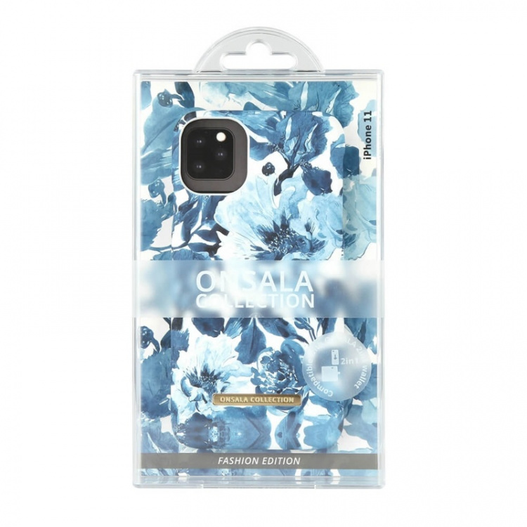 ONSALA COLLECTION Mobile Cover Soft Indigo Peony iPhone 11  ONSALA COLLECTION Mobile Cover Soft Indigo Peony iPhone 11