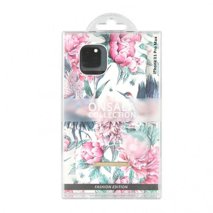 ONSALA COLLECTION Mobile Cover Soft Pink Crane iPhone 11 PRO MAX