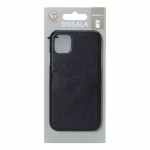 ONSALA Mobile Cover Black with Cardpocket iPhone 11 