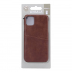 ONSALA Mobile Cover Brown with Cardpocket iPhone 11  ONSALA Mobile Cover Brown with Cardpocket iPhone 11
