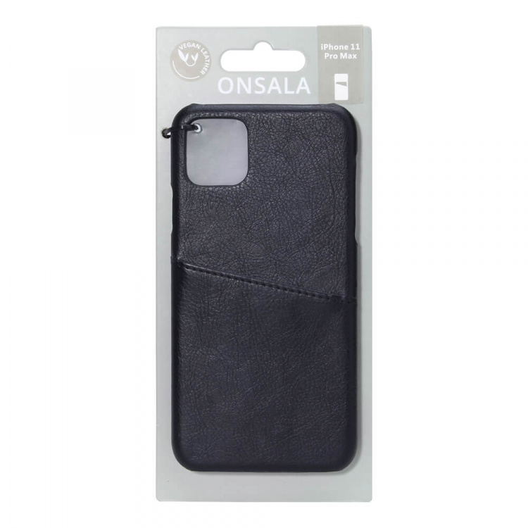 ONSALA Mobile Cover Black with Cardpocket iPhone 11 PRO MAX  ONSALA Mobile Cover Black with Cardpocket iPhone 11 PRO MAX
