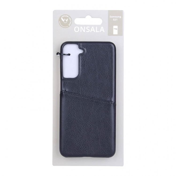 ONSALA Mobile Cover Black with Cardpocket Samsung S21 / S30 5G ONSALA Mobile Cover Black with Cardpocket Samsung S21 / S30 5G