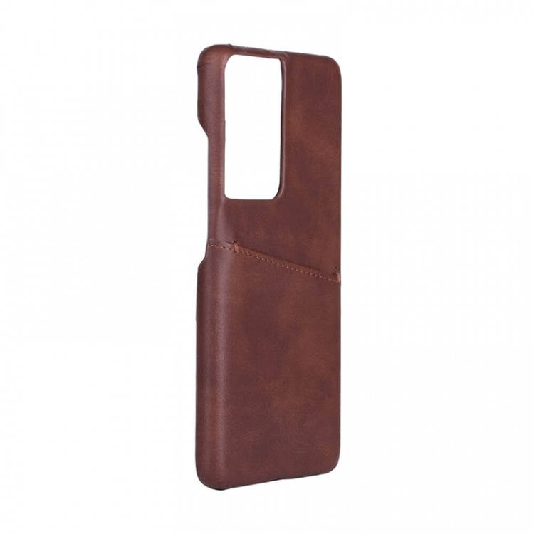ONSALA Mobile Cover Brown with Cardpocket Samsung S21 Ultra /S30 Ultra 5G