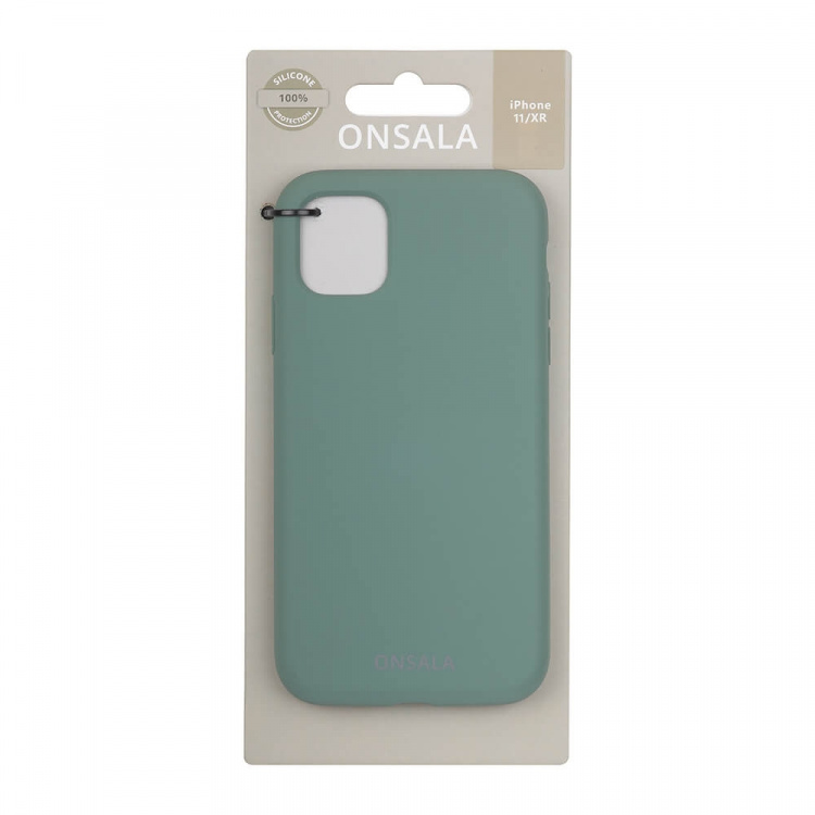 ONSALA Mobile Cover Silicone Pine Green iPhone 11 / XR