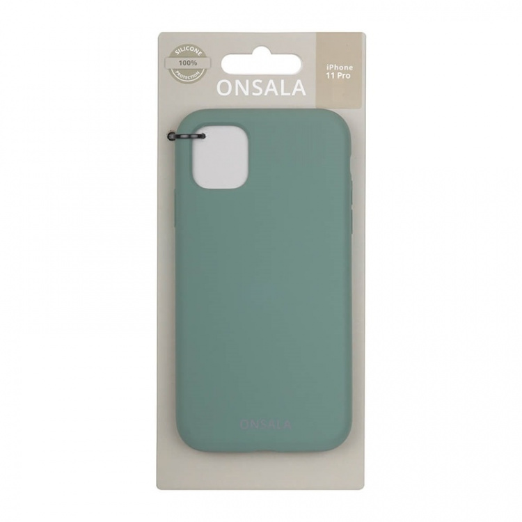 ONSALA Mobile Cover Silicone Pine Green iPhone 11 Pro  ONSALA Mobile Cover Silicone Pine Green iPhone 11 Pro