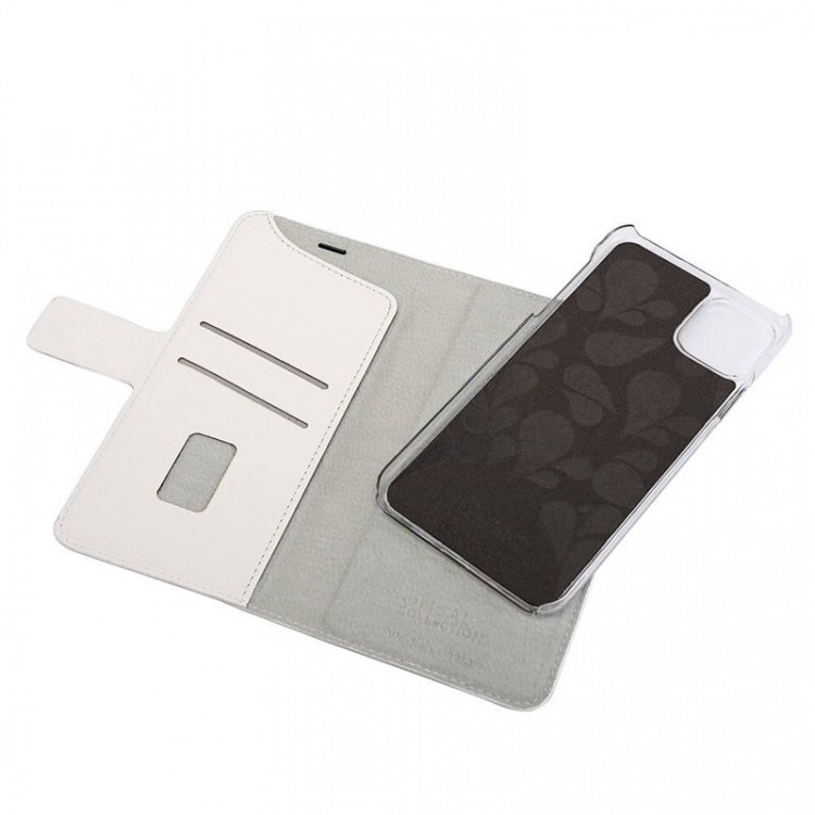 ONSALA COLLECTION Mobile Wallet Saffiano White iPhone 11 PRO MAX