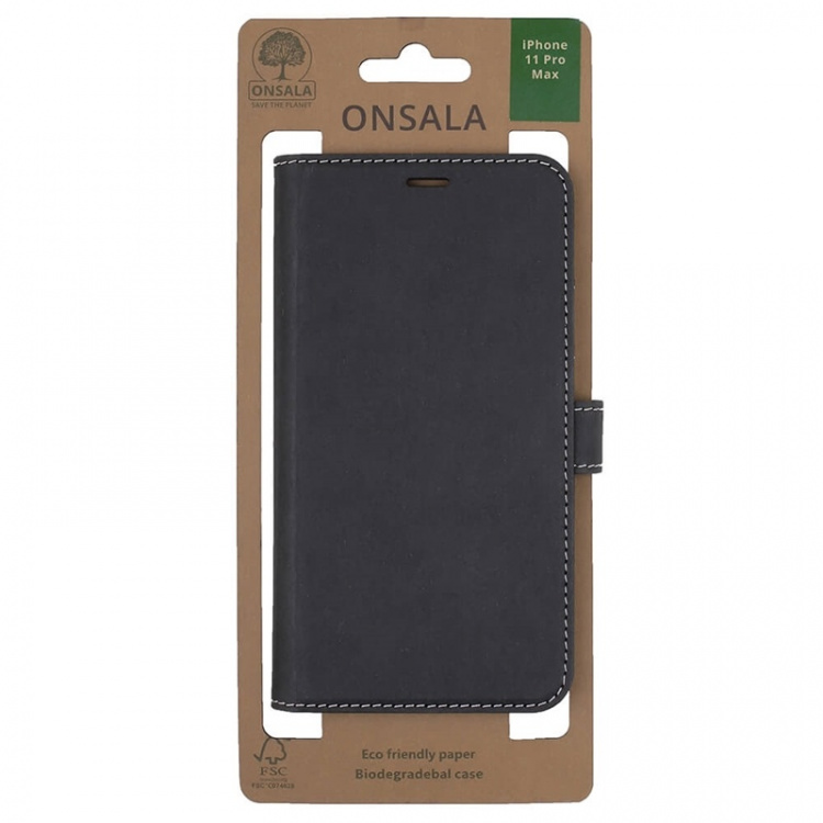 ONSALA ECO Mobile Wallet Black iPhone 11 Pro Max 