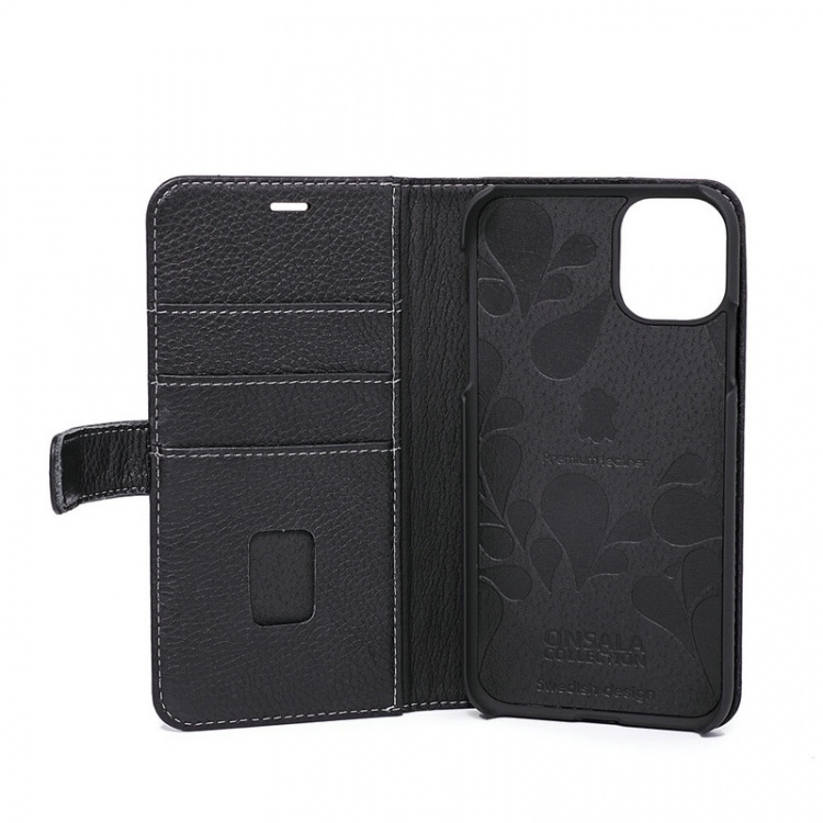 ONSALA COLLECTION Wallet Leather Black iPhone 11 ONSALA COLLECTION Wallet Leather Black iPhone 11