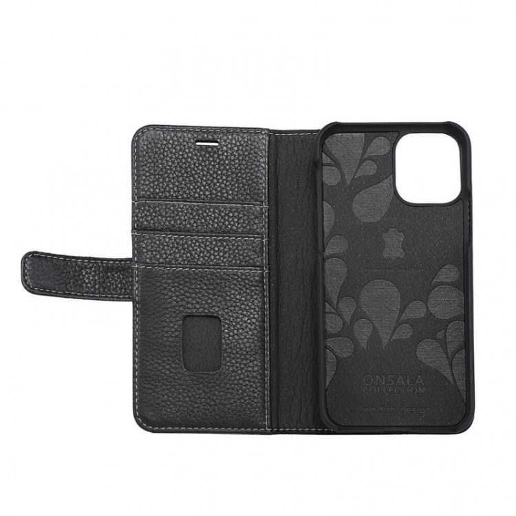ONSALA COLLECTION Wallet Leather Black iPhone 11 PRO MAX  ONSALA COLLECTION Wallet Leather Black iPhone 11 PRO MAX