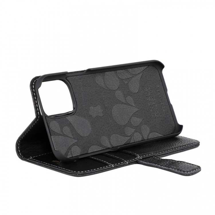 ONSALA COLLECTION Wallet Leather Black iPhone 11 PRO MAX  ONSALA COLLECTION Wallet Leather Black iPhone 11 PRO MAX