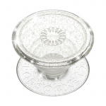 POPSOCKETS Clear Glitter Silver Removable Grip with Standfunction