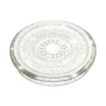 POPSOCKETS Clear Glitter Silver Removable Grip with Standfunction