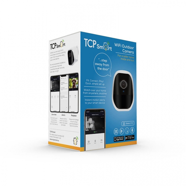 TCP SMART WIFI Outdoor Camera 1080p 16Gb White TCP SMART WIFI Outdoor Camera 1080p 16Gb White
