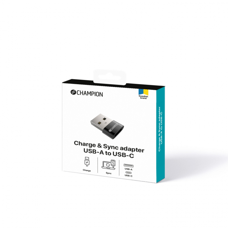 Champion Adapter USB-A naar USB-C vrouwelijk Champion Adapter USB-A naar USB-C vrouwelijk