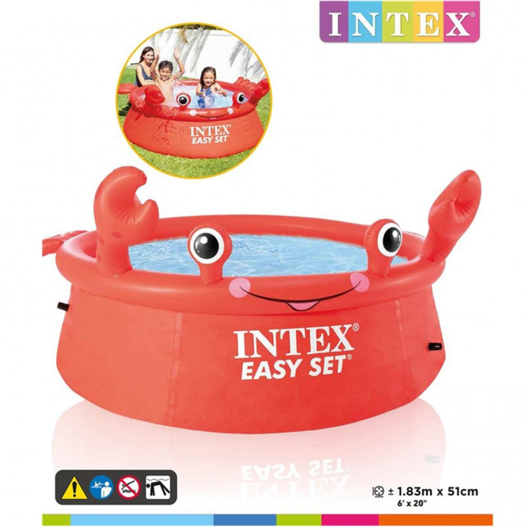 Intex Easy Set zwembad Krabba 183x51cm (880L) Intex Easy Set zwembad Krabba 183x51cm (880L)