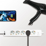 LogiLink Grenuttag 5-vägs + 2st USB m b LogiLink Grenuttag 5-vägs + 2st USB m b