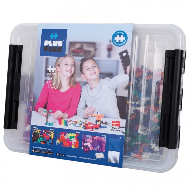 Plus-Plus Storage Box Mix / 2400 pcs