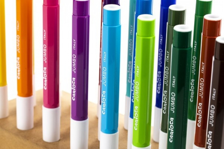 Tuschpennor 24st i träkloss