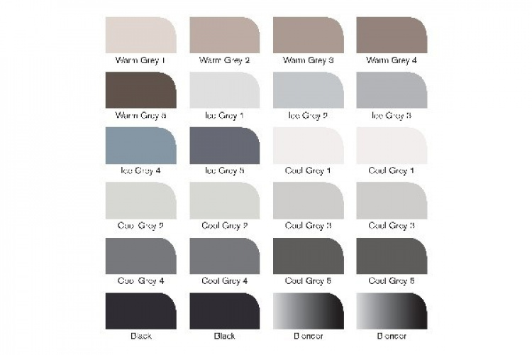 Winsor Promarker set 24st Svart & Grå i förvaringsväska