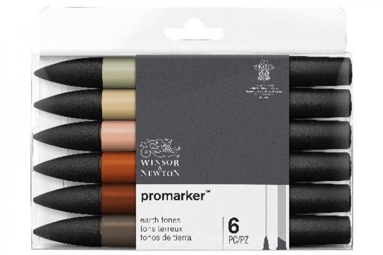 Winsor Promarker 6st, Earth tones