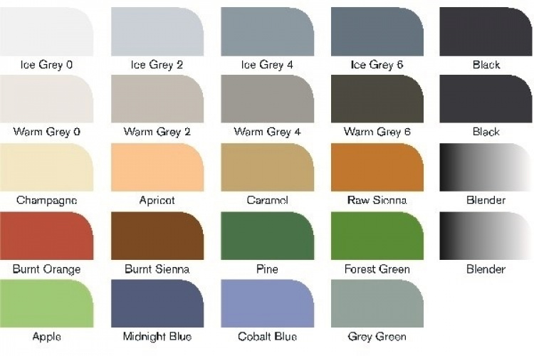 Winsor Promarker 24st, Architectural tones Winsor Promarker 24st, Architectural tones